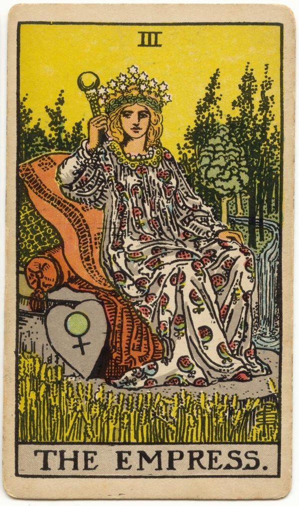 Carta A Imperatriz do baralho Rider-Waite-Smith