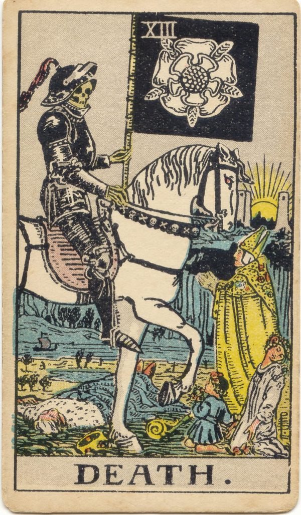 Carta A Morte do baralho Rider-Waite-Smith