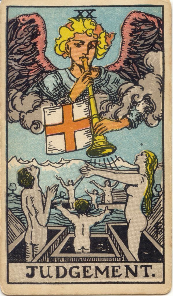 Carta O Julgamento do baralho Rider-Waite-Smith